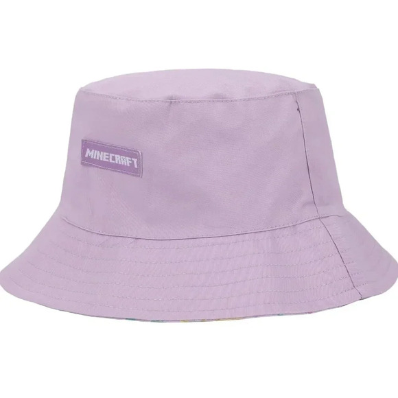 Lilac - Minecraft Reversible Bucket Hat For Kids. One Size Fits Most. - Picture 11 of 12